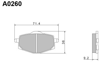 Nissin 2024/10 KH101 PREMIUM POLMETALNE ZAVORNE OBLOGE (ECE R90) (IZDELANO NA JAPONSKEM) (2P-229NS)