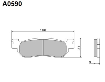 Nissin 2024/10 KH275 PREMIUM POLMETALNE ZAVORNE OBLOGE (ECE R90) (IZDELANO NA JAPONSKEM) (2P-266NS)