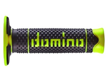 Domino OFF ROAD PYRAMID DVOKOMPONENTNI ROČAJI, ČRNO/RUMENI FLUORESCENTNI