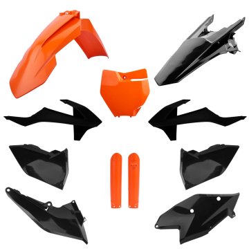 Polisport Ktm Sx Sxf komplet plastike 16 18 oranžna vzdržljivost