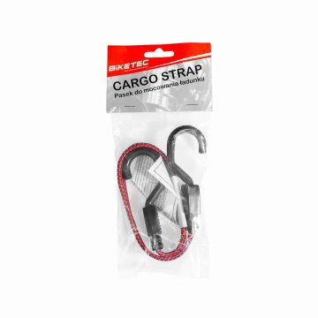 Bike BIKETEC VARNOSTNI TRAK ZA PRTLJAŽNIK (RAZŠIRITEV PRTLJAŽNIKA) MODEL BUNGEE 17 MM X 50 CM, RDEČ