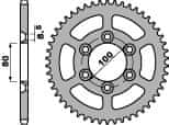 PB Zadnji verižnik JTR1076 52 Rieju 50 RR Jeklo, vzdržljivo, močno