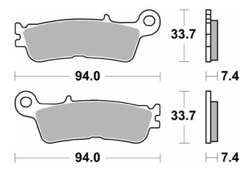SBS ZAVORNE OBLOŽNICE NOVE KH755 OFF-ROAD SINTER BARVE ZLATE FANTASTIČNE XX 125, XEF/XXF 250/450, XEX 250 '22-, YAMAHA YZ 250 '22-, WR/YZ 250F/450F '21-, YZ 450FX '21-