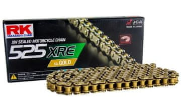 RK POGONSKA VERIGA GB525XRE-110 (XW-OBROČ) Z KONICAMI (CLF) VKLJUČENA ZLATA BARVA (PROSTORNINA: DO 1000 CCM) (42 KN)