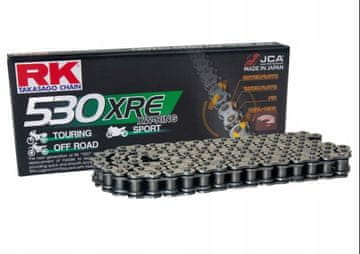 RK POGONSKA VERIGA 530XRE-116 (XW-OBROČ) Z KONICAMI (CLF) VKLJUČENA V STANDARDNI BARVI (PROSTORNINA: DO 1400 CCM) (44 KN)