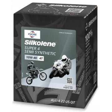 SILKOLENE FUCHS POLSINTETIČNO MOTORNO OLJE SUPER 4 10W40 4T 4L