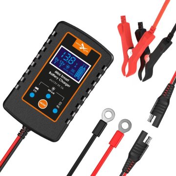 Biketec PAMETNI MINI POLNILEC / POLNILNIK ZA MOTORNA KOLESA, AVTOMOBILE, SKUTERJE IN ŠTIRIKOLESNIKE Z DODATKI 6V/12V VVRLA, AGM, VLA, SLA, EFB, MOKRE, GEL, SVINČENO-KISLINSKE (EL)