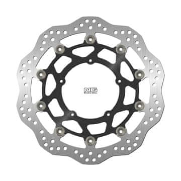 NG SPREDNJI ZAVORNI DISK HONDA CRF 1100 L AFRICA TWIN ADVENTURE SPORT / DESERT TRACK / DCT '20-'25 (210X109X4,5MM) (5X6,25MM) VALOVIT DESNI PLAVAJOČI ZAVORNI DISK (ALUMINIJASTA SREDINA)