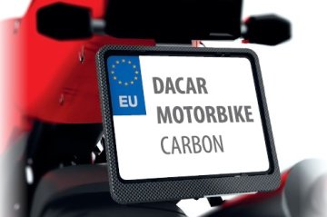 Biketec OKVIR ZA REGISTRSKO TABLICO ZA MOTOCIKEL/MOTOR, OGLJIČNA BARVA (48747)
