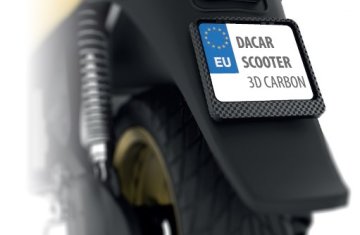 Biketec OKVIR ZA REGISTRSKO TABLICO ZA SKUTER/SKUTER 3D BARVA KARBON (48792)