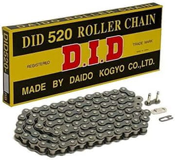 D.I.D Pogonska veriga 520 členov 110 brez O-tesnila za motorna kolesa 125-250 močna