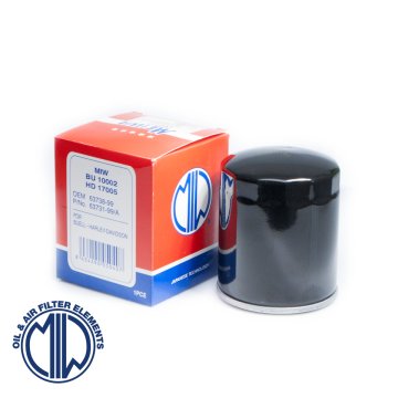 Miw HF171B črni oljni filter za Harley Davidson, 50 kosov
