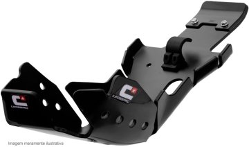 CrossPro ZAŠČITA MOTORJA IN DRŽALA NIHIŠNE VERIGE (PRO-LINK) IZ PLASTIKE DTC ENDURO USTREZA NA: GAS GAS EC/XC 250/300 '18-'20, RIEJU MR 250/300 '20-'24 ČRNA