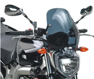 Kappa VETROBRANSKO STEKLO YAMAHA FZ6 (04-06) 35 x 36 CM ZATENJENO - POTREBUJE NOSILEC D140KITK