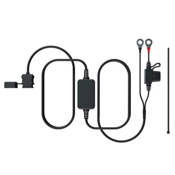 Oxford UNIVERZALNI POLNILEC USB TIPA C 12 V 3 AMPERA DOLŽINA KABLA 1,6 METRA ČRNEGA OBLIKA