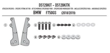 Kappa NOSILEC ZA OKNO KD5127S, KD5127ST IN KAF5127 BMW F 750GS (18)