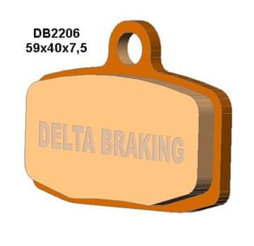 DELTA Braking Zavorne ploščice Delta spredaj Husqvarna 85 TC vsi modeli 210 mm ZADAJ
