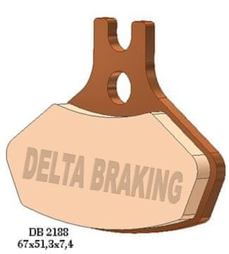DELTA Braking Sprednje zavorne ploščice Delta CAN AM 450 DS DS X 2x4 08-15 Štirikolesniki CAN