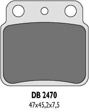 DELTA Braking Zadnje zavorne ploščice Delta ltz 400 kfx Quadsport dvx