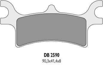 DELTA Braking Zadnje zavorne ploščice Delta Polaris Sportsman 500 800 700 Magnum Big
