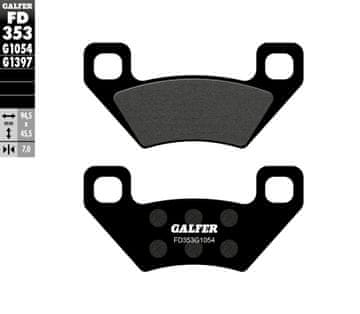 Galfer ZAVORNE OBLOGE KH395 POLMETALNE ZA ATV