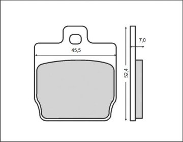 Brenta ZAVORNE OBLOGE KH268 (ORGANSKE) YAMAHA/ MBK (FT 3016)
