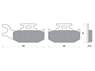 Brenta ZAVORNE OBLOGE KH317 / KH414 (ORGANSKE) (DEBELINA 9,5 MM)