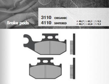 Brenta ZAVORNE OBLOGE KH317 / KH414 SINTRANA KOVINA (ZLATA) (DEBELINA 9,5 MM) (FT 4110)