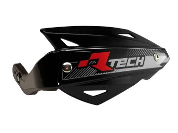 (RTECH) ŠČITNIKI ZA ROKE (ROČNI ROČNIK) VERTIGO ATV ČRNI (S 3 VRSTAMI NOSILCEV ZA KRMILO)