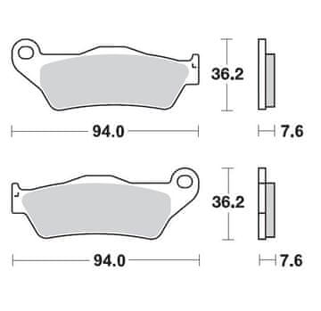 Moto Master ZAVORNE OBLOGE KH181 NITRO RACING SINTER METAL SOFT: 22 (NITRO SPORT) KTM: 125-200-250-300-350-360-380-440-500, ALL SX E