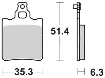 ZAVORNE OBLOŽNICE TRW ZF KH60 KH337 ORGANSKE APRILIA RS 50 95-10, RX 50 91-03, TUAREG 125 88-89, KTM SX 60 98-00, SX 65 00-03, ZADNJE