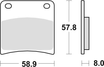 ZAVORNE OBLOŽNICE TRW ZF KH146 SINTER STREET SUZUKI GSXF 600 / 750 88-97, VX 800 90-95, GSXF 1100 88-96, GSX 1100 G 91-93, SPREDNJE/ZADNJE