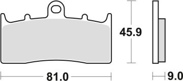 ZAVORNE OBLOŽNICE TRW ZF KH294 SINTER STREET BMW R 1100 S 01-05, R 1150 GS / ADV / R / RS 00-06, K 1200 LT 00-09, R 1200 C / CL 00-05, SPREDNJE