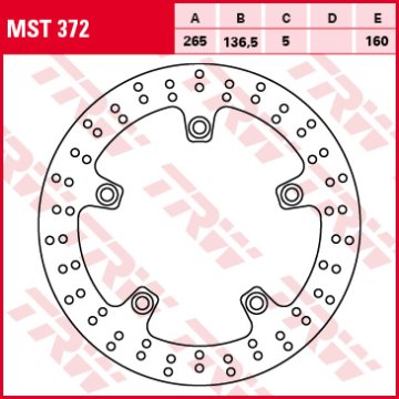 ZADNJI ZAVORNI DISK TRW ZF BMW F 650 / 700 / 800 GS / R / S / GT 08-, R 1200 GS / ADV / HP2 / R-NINE T / RT / R 05-13, K 1200 R / S 05-09, K 1300 R / S 09-15