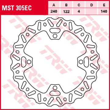 TRW ZF ZADNJI ZAVORNI DISK SUZUKI RMZ 250 07-09, RMZ 450 05-,