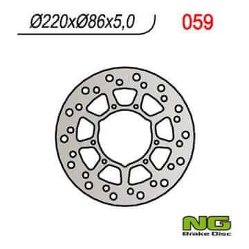 NG Zadnji zavorni disk Yamaha XT 600 E '95-'03 XTZ 660 '91-'94 220 mm 4,5 mm