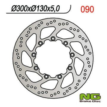 NG Sprednji zavorni disk Kawasaki KLE 500 '91-'03 300x130x5 9x10,5 mm