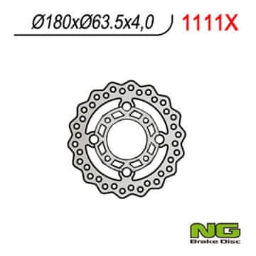 NG SPREDNJI ZAVORNI DISK KTM QUAD 450/505/525 (180X63.5X4) WAVE