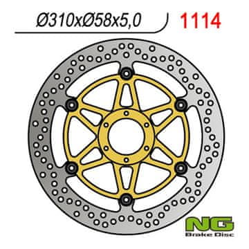 NG Honda CBR 1100 XX 97-98 Sprednji zavorni disk 310x58x5 mm