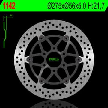 NG Sprednji zavorni disk Suzuki VL 125/250 Intruder LC 04-10, GZ 250 01-10