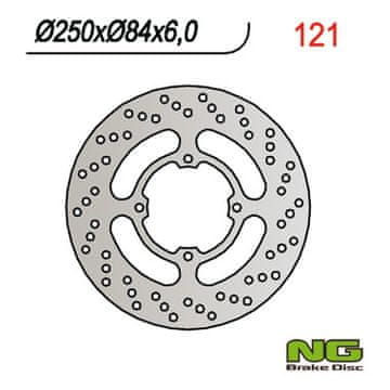 NG Zadnji zavorni disk Suzuki GS 500E/F GSX 600/750F 250x84x6 1989-2008