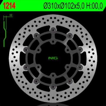 NG Sprednji zavorni disk Suzuki GSXR 600/750/1000, GSX 750Z '08-'21, plavajoči