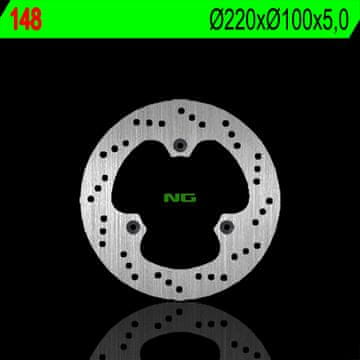NG Zadnji zavorni disk za Kawasaki Ninja 250 2008-2013 220 mm 3 luknje