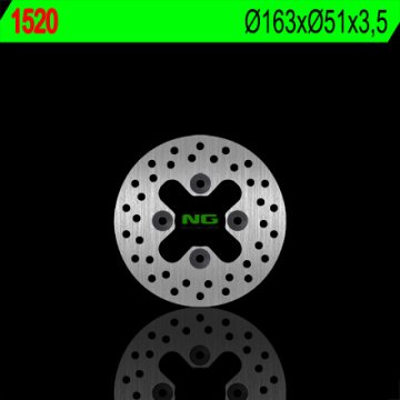 NG Sprednji zavorni disk za Kawasaki KFX 450R 2008-2014, KSV 700 3,5 mm