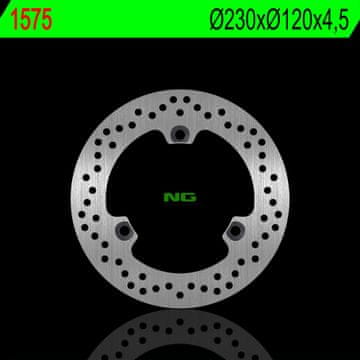 NG Zadnji zavorni disk Yamaha NMAX 125 15-22 ABS 230 mm (3x10,5 mm)