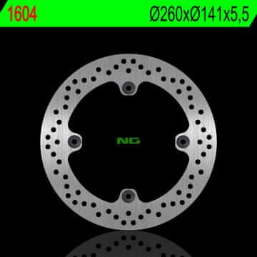 NG Zadnji zavorni disk 260 mm za Suzuki DL 1000 V-Strom 2002-2021