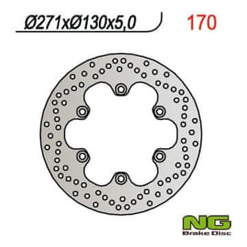 NG Sprednji zavorni disk Kawasaki GPZ 500 S 90-03 271x5mm 10,5mm luknje