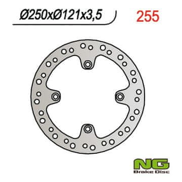 NG Sprednji zavorni disk za Suzuki DR 350 (1991-1999) 250x121x3,5 mm