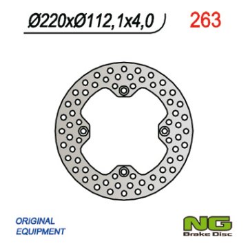 NG Zadnji zavorni disk Husqvarna CR/WR/TE/TC (220x112x4)