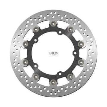 NG SPREDNJI ZAVORNI DISK YAMAHA FZ6, MT03, MT09, XJ6, XSR 900, R3, R25, XV 1700, XV 1900 (ALUMINIJASTA SREDINA) (298X132X5.0MM) (5X8.5MM) PLAVAJOČI (ALUMINIJASTA SREDINA)